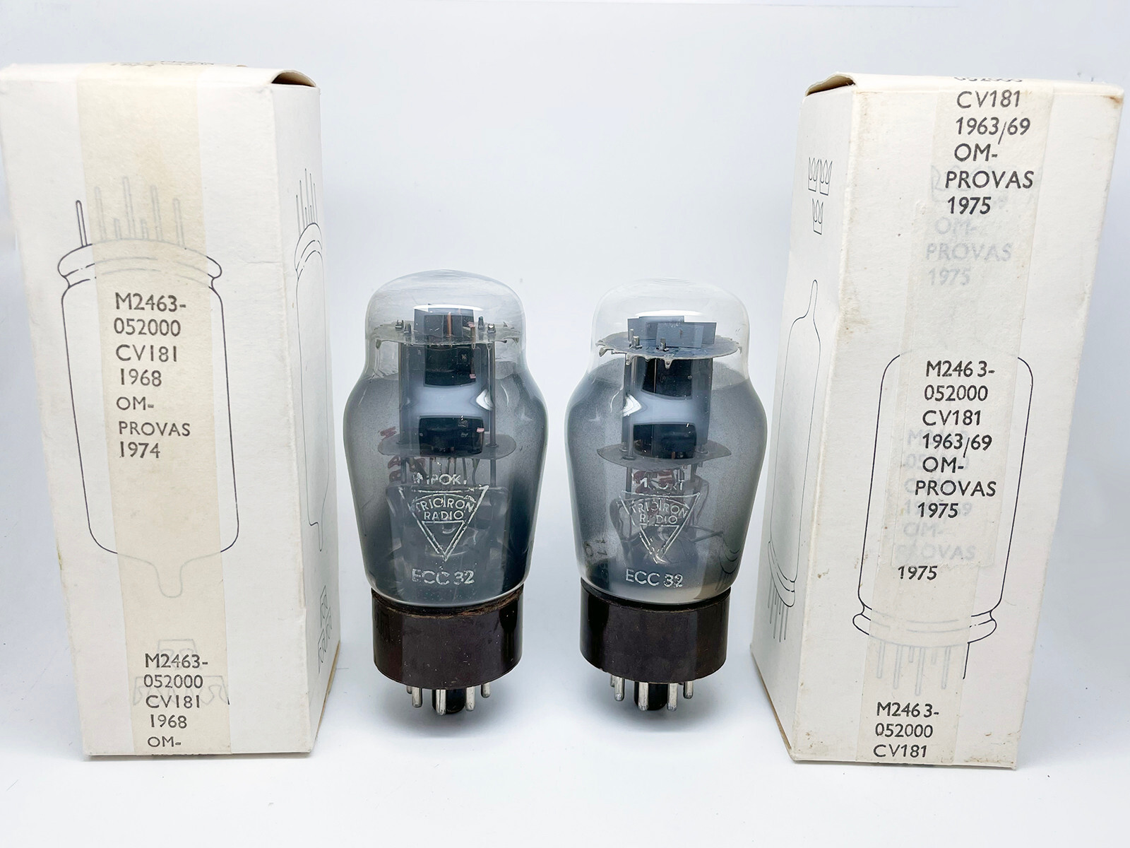 ECC32 真空管ペア　メーカー不明 ECC32 真空管ペア メーカー不明 販売 ECC32 真空管ペア メーカー不明