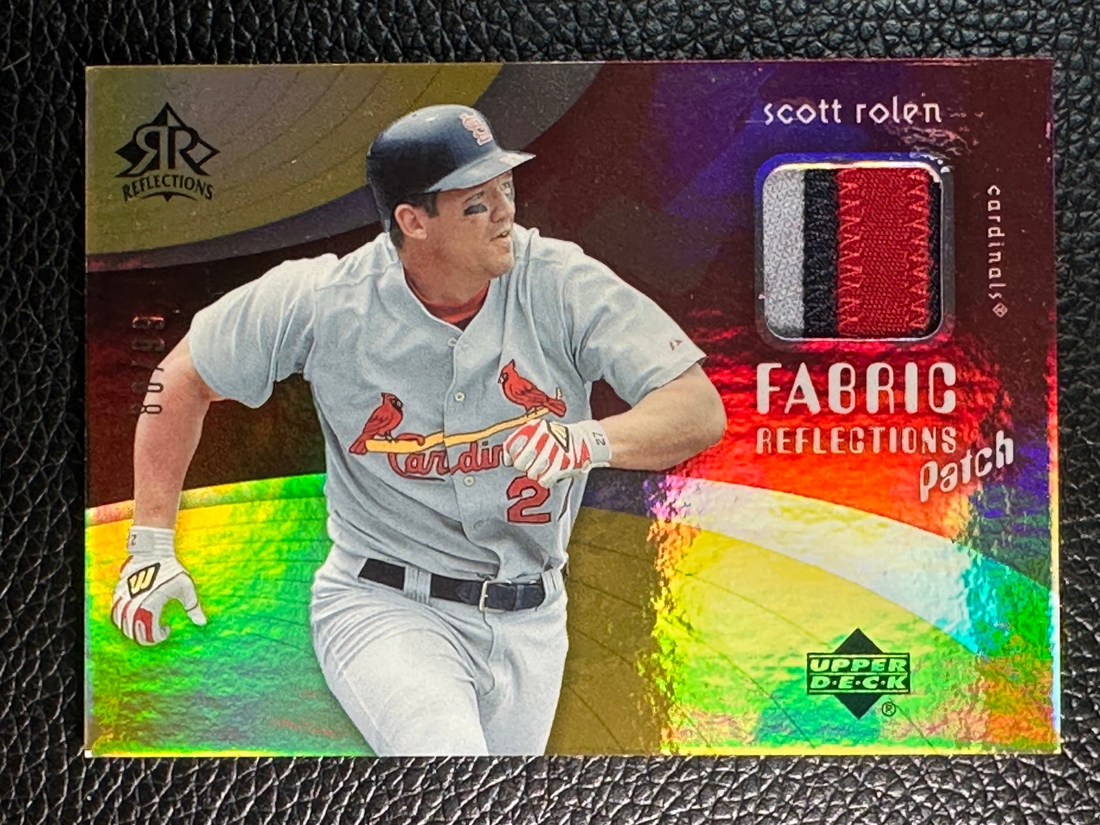 2005 Upper Deck Reflections Fabric Reflections Scott Rolen 88/99 Patch