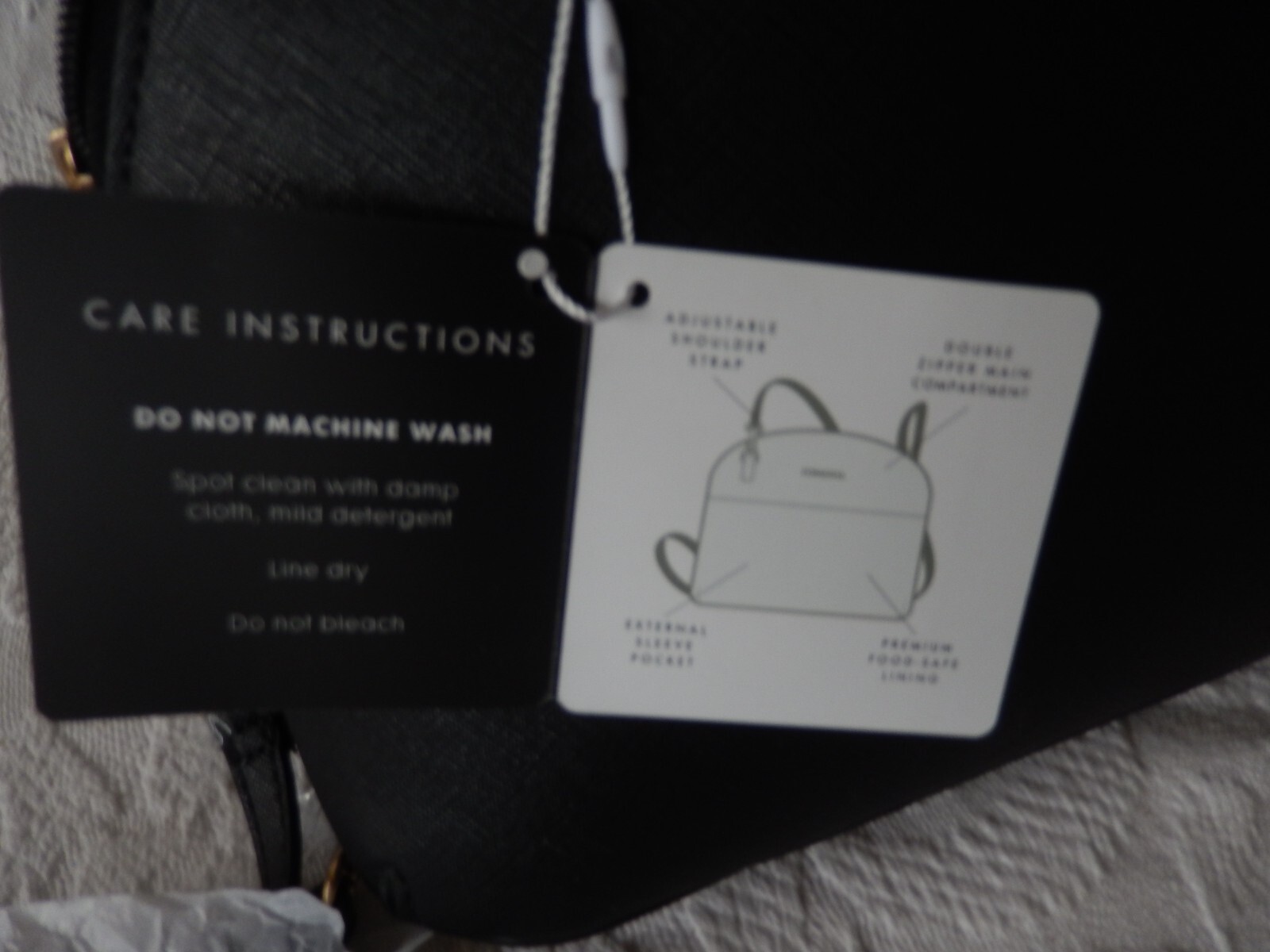 NEW - Corkcicle Adair Cross Body Black Lunch box Lunch bag Lunch Tote -