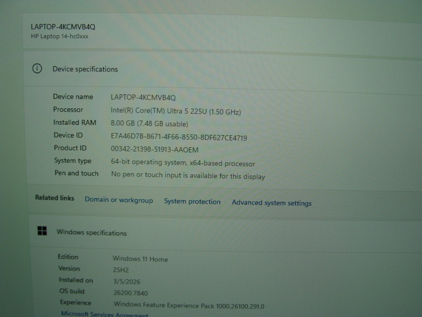 HP 14-hc0037nr 14" FHD Ultra 5 225U 8GB RAM 256GB SSD Win 11 Home - Thumbnail 17