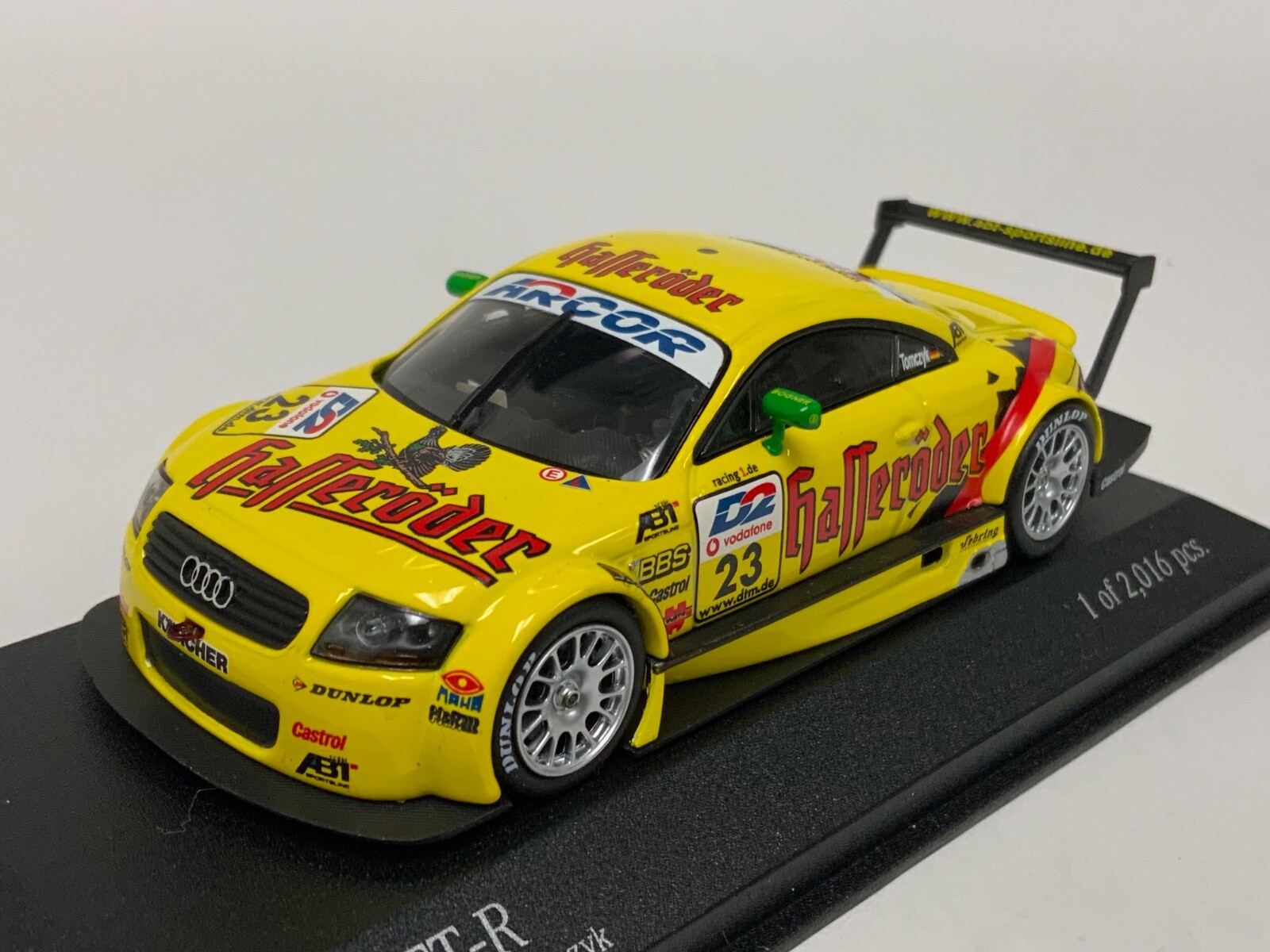 1/43 Minichamps Audi TT R 2001 DTM Team Abt M.Tomczyk car
