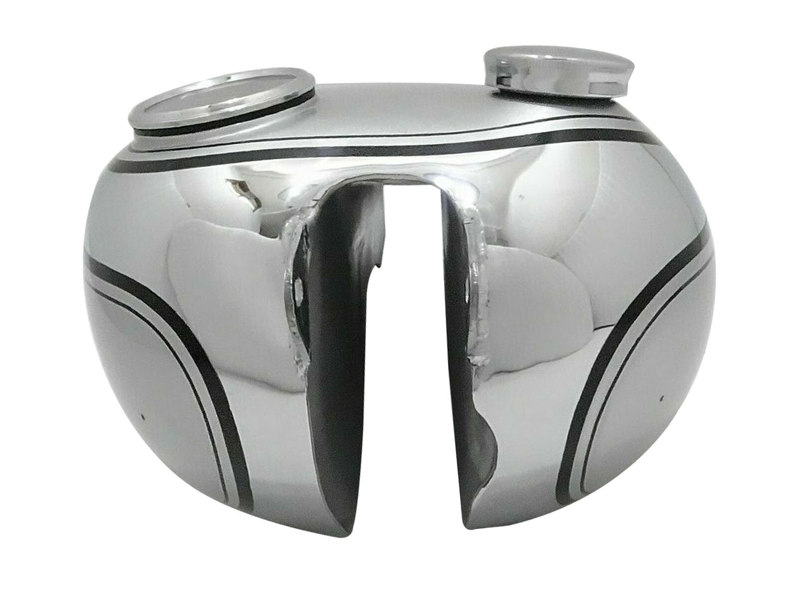 BSA C10 C11 250 Silver Chrome Petrol Fuel Tank with Replica Smiths Speedometer & Cap