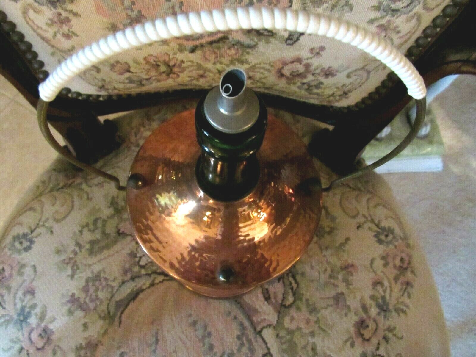 1940-50  WINE Decanter, in MUSICAL > COPPER AND BRASS STYLE  LAMP