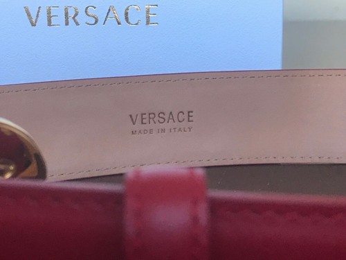 New Authentic Red Versace Belt 105 cm fits 34-38 waist