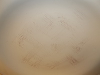 Target Home Stoneware Plates ~ Brush Strokes Ruffled Edges ~ Set of 7 ~ 13 inch
