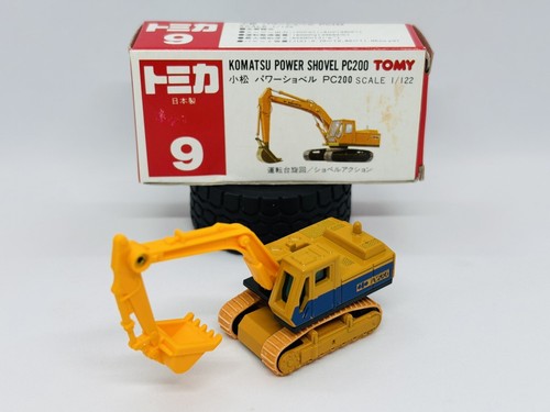 KOMATSU avance PC200 POWER SHOVEL モデルカー Tomica Tomy 9-3-8 Komatsu Power Shovel PC200 - Made In Japan