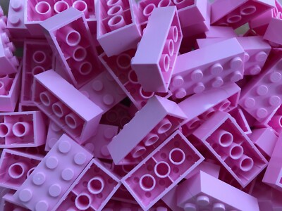LEGO- NEW  #3001-BRIGHT PINK-2 X 4 BRICKS- 10 PIECES