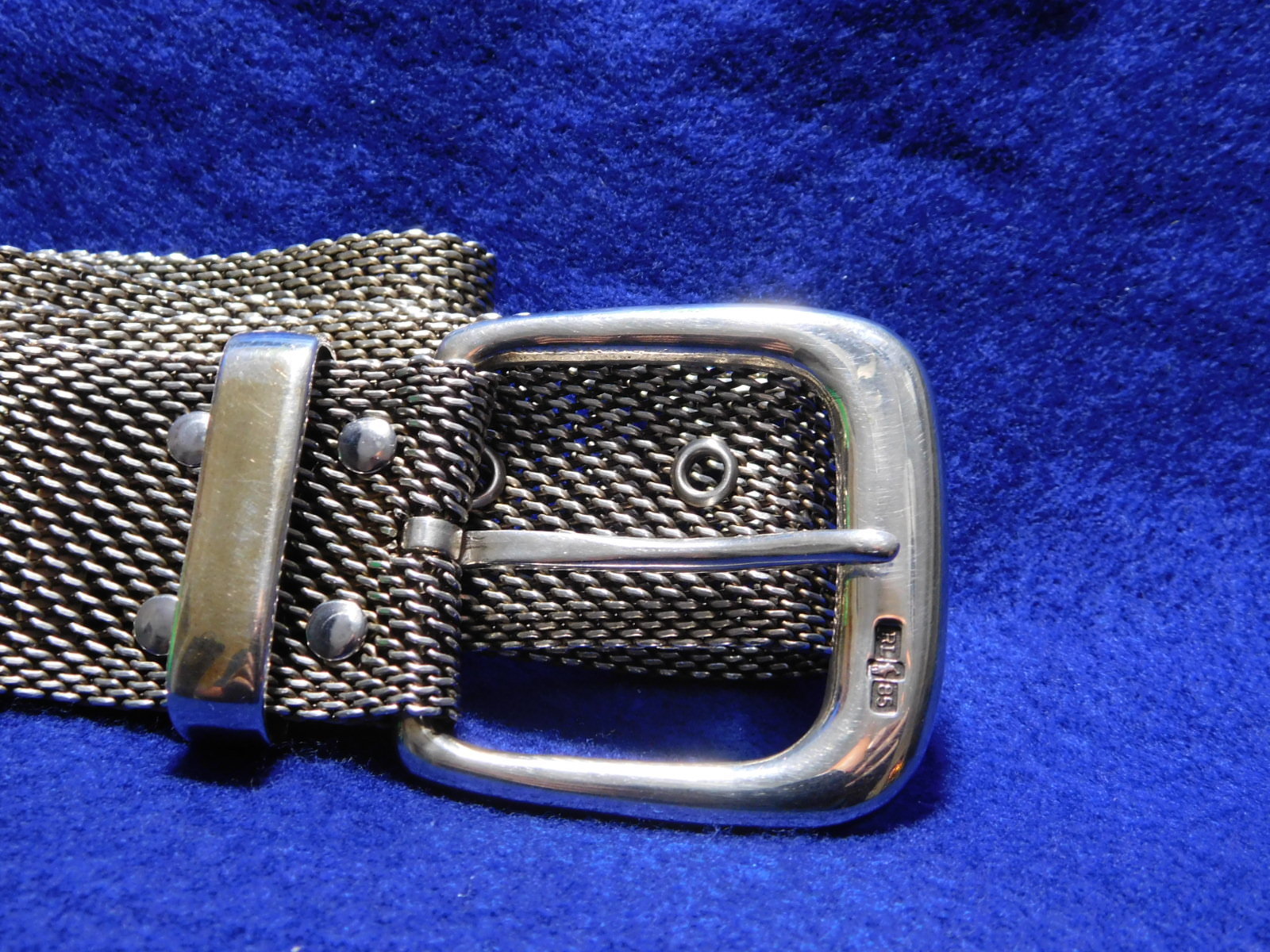 Ralph Lauren Vintage Sterling Silver Mesh Belt ~ 29 1/2