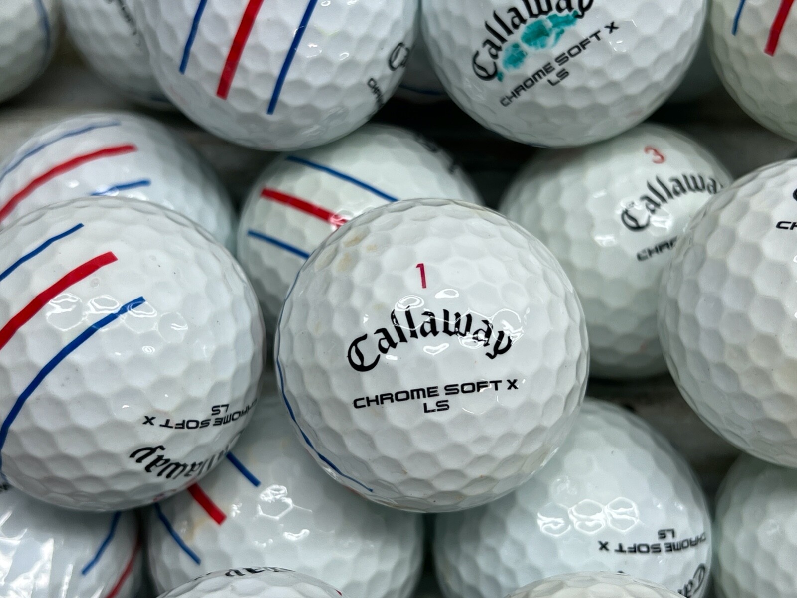 48 Callaway Chrome Soft X LS Triple Track Used Golf Balls