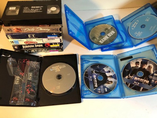 10 Movie Lot Dvd Bluray Vhs Horror Action Comedy