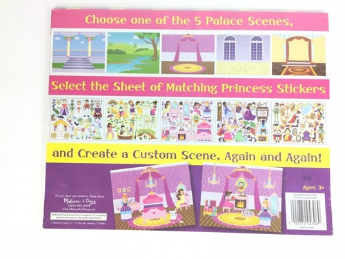 Melissa & Doug Reusable Sticker Pads Princess Travel Games FAST FREE SHIPPING