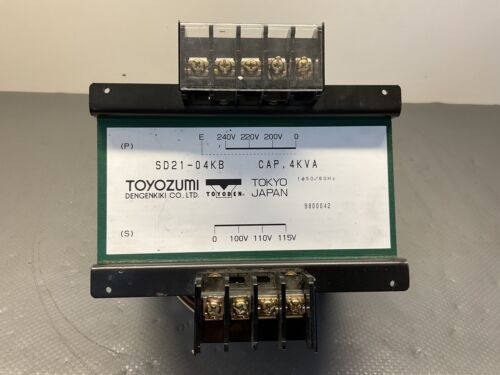 Toyozumi Dengenkiki SD21-01KB Transformer 4KVA Made in Japan/GAR942 Toyozumi Dengenkiki SD21-01KB Transformer 4KVA Made in Japan/GAR942