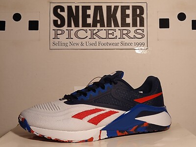 Reebok Mens Nano X2 - GX9915 - Size: 9 - Vector Navy / White - Red - Blue - NEW