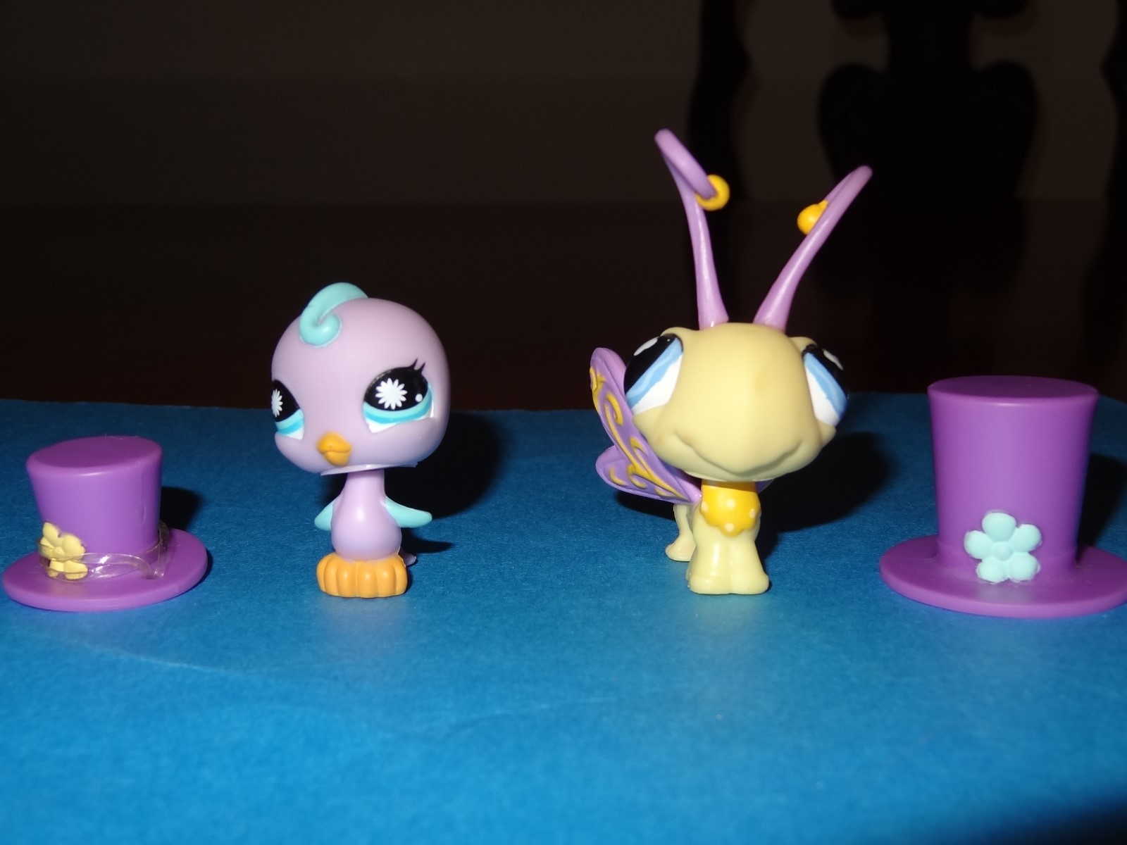 Littlest Pet Shop LPS Ostrich 516 Parakeet 931 Hummingbird 505 Purple Mania Bird