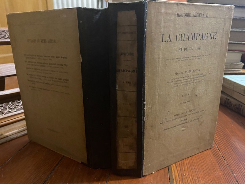 Poinsignon Maurice: Histoire GÃ©NÃ©Rale De La Champagne Et De La Brie Tomes 1+3