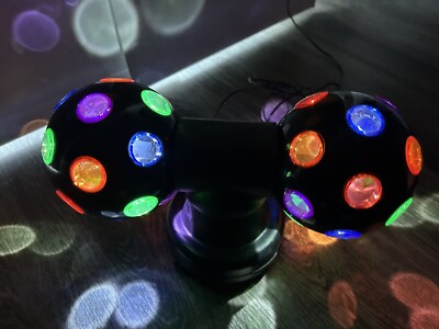 Easy-home Rotating Dual Disco Ball Home And Environment Colorful Discs