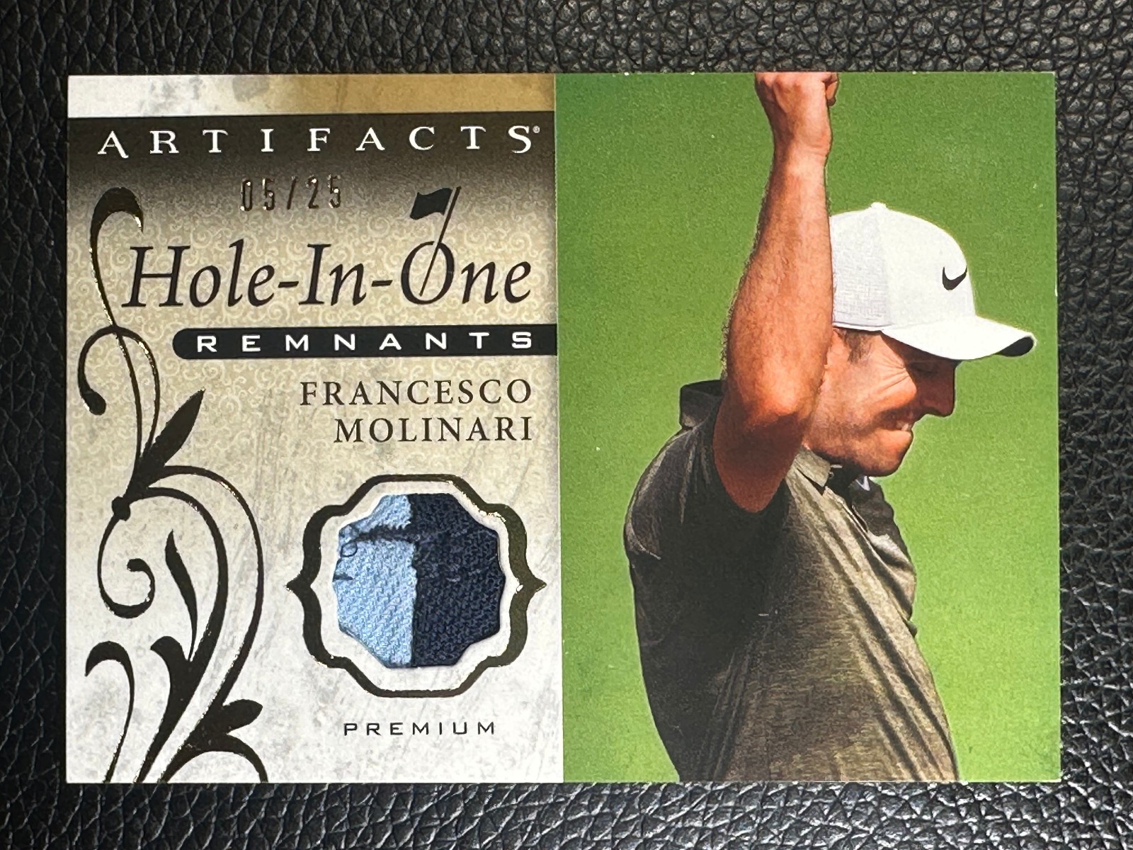 2021 Upper Deck Artifacts Hole In One Remnants Francesco Molinari 5/25 Wardrobe