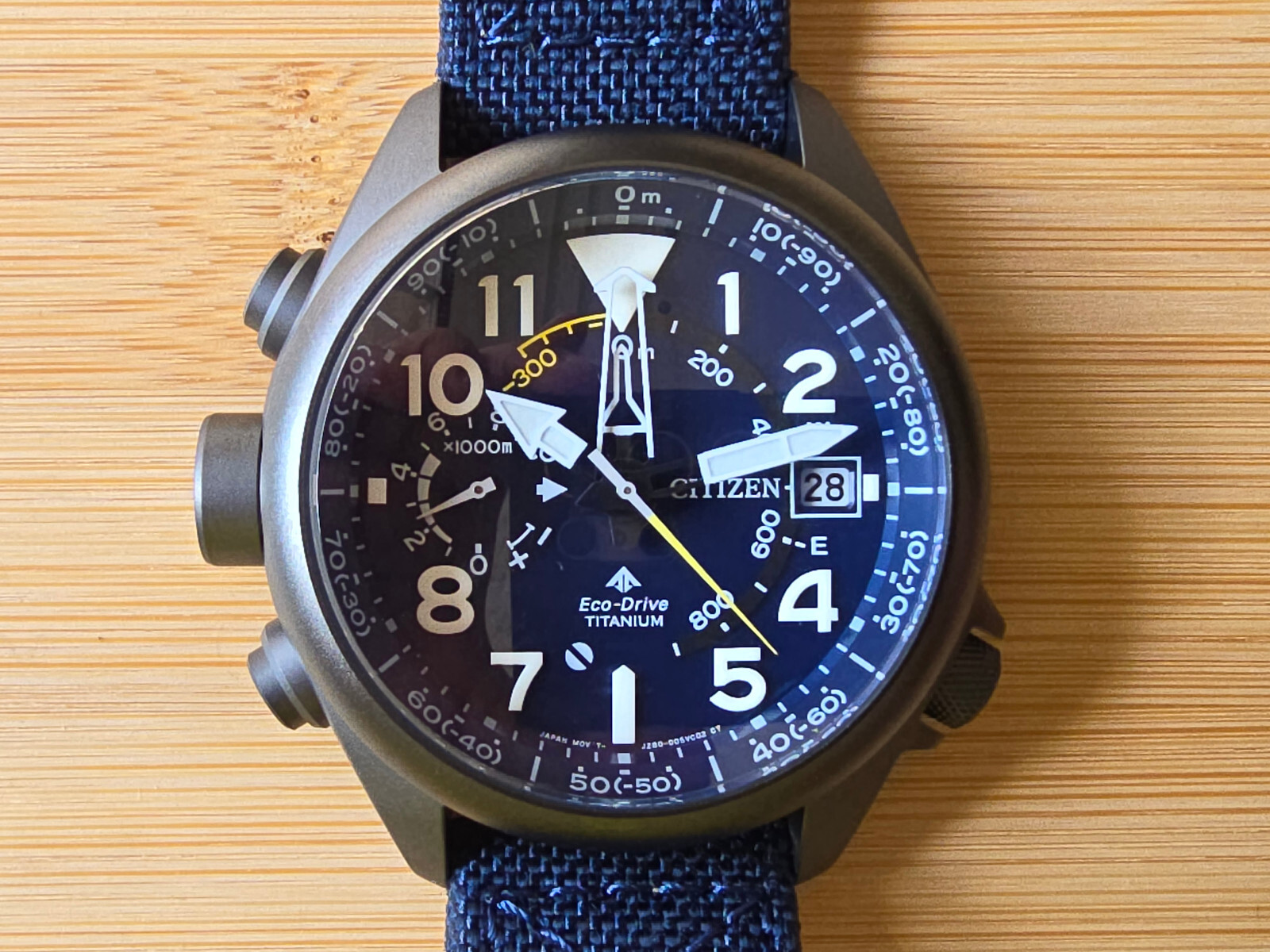 CITIZEN CITIZEN PROMASTER ALTICHRON SUPER TITANIUM BLUE DIAL MEN'S WATCH BN4065-07L