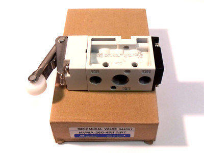 NIB Mindman MVMA-260-4R1 NPT Mechanical Valve:  4-Way, 1/4 NPT, 0~0.8MPa
