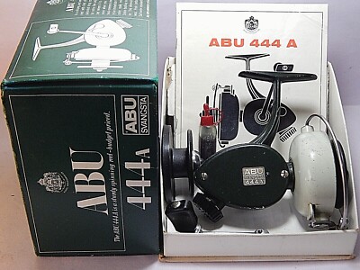 70's Vintage ABU 444A spinning reel in matching number box +