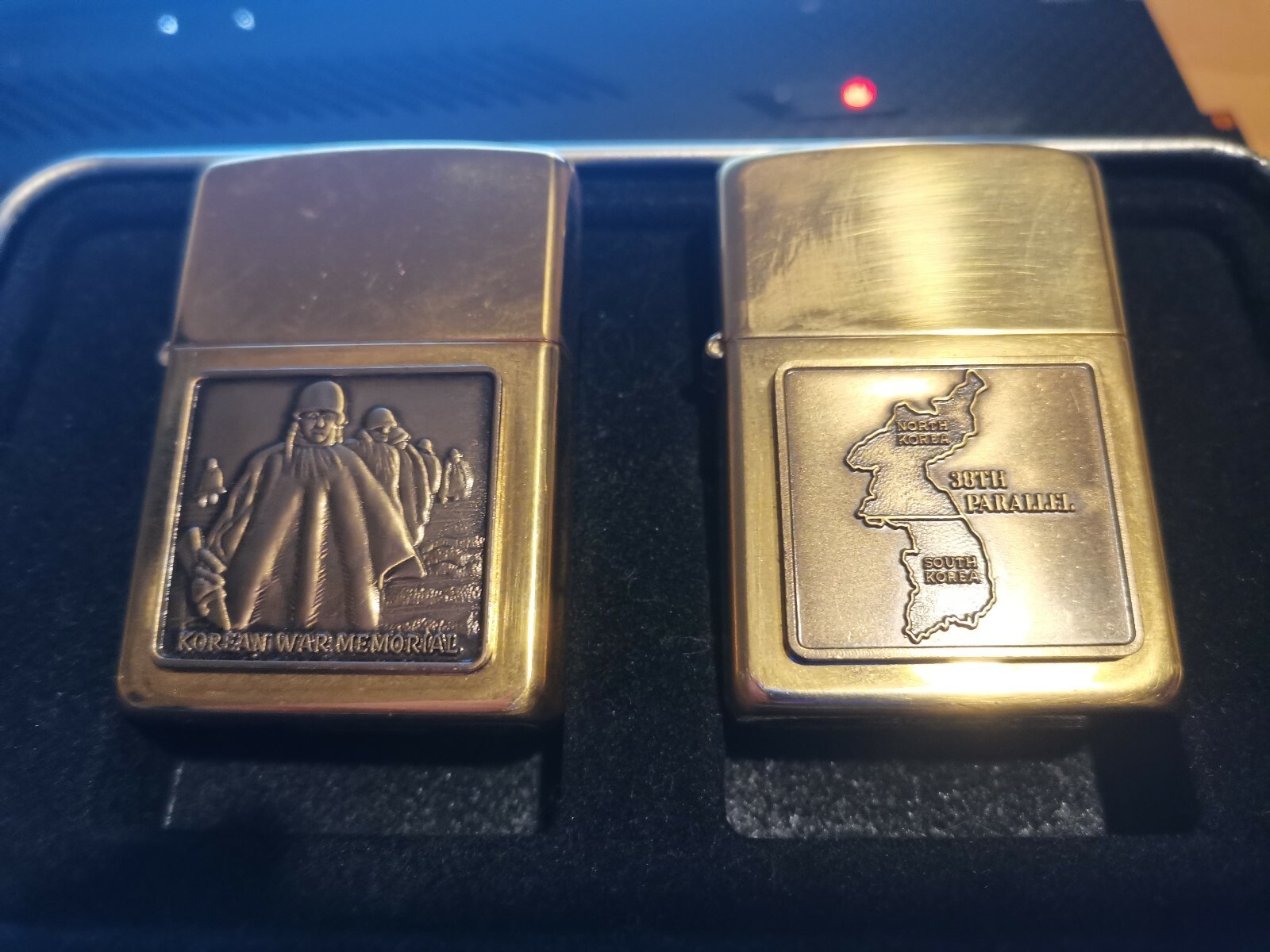 Zippo Korean War Veterans new in tin 2 Lighters | eBay