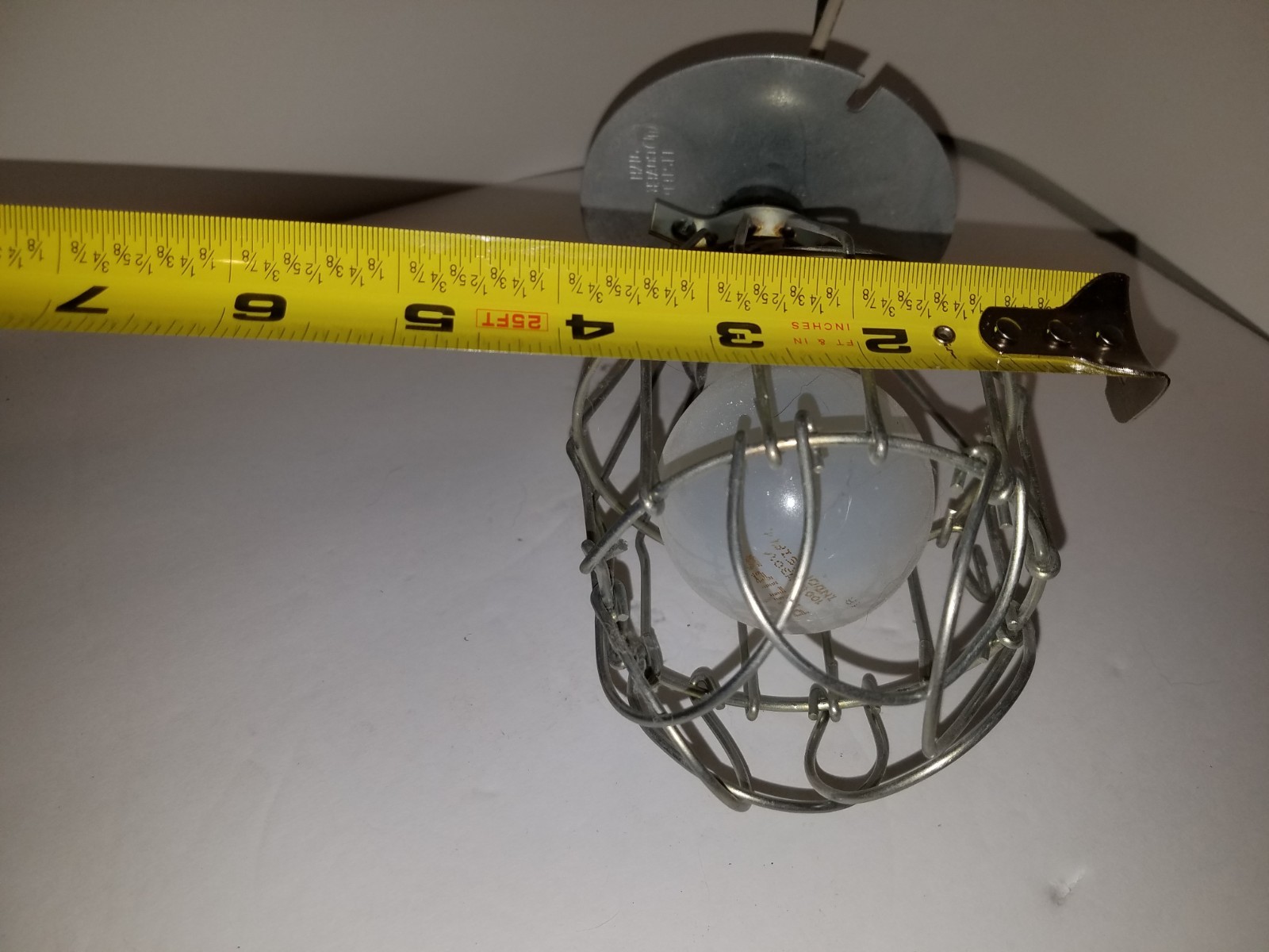 Vintage Industrial Light Bulb Wire Safety Cage Socket,  Steampunk chicken house