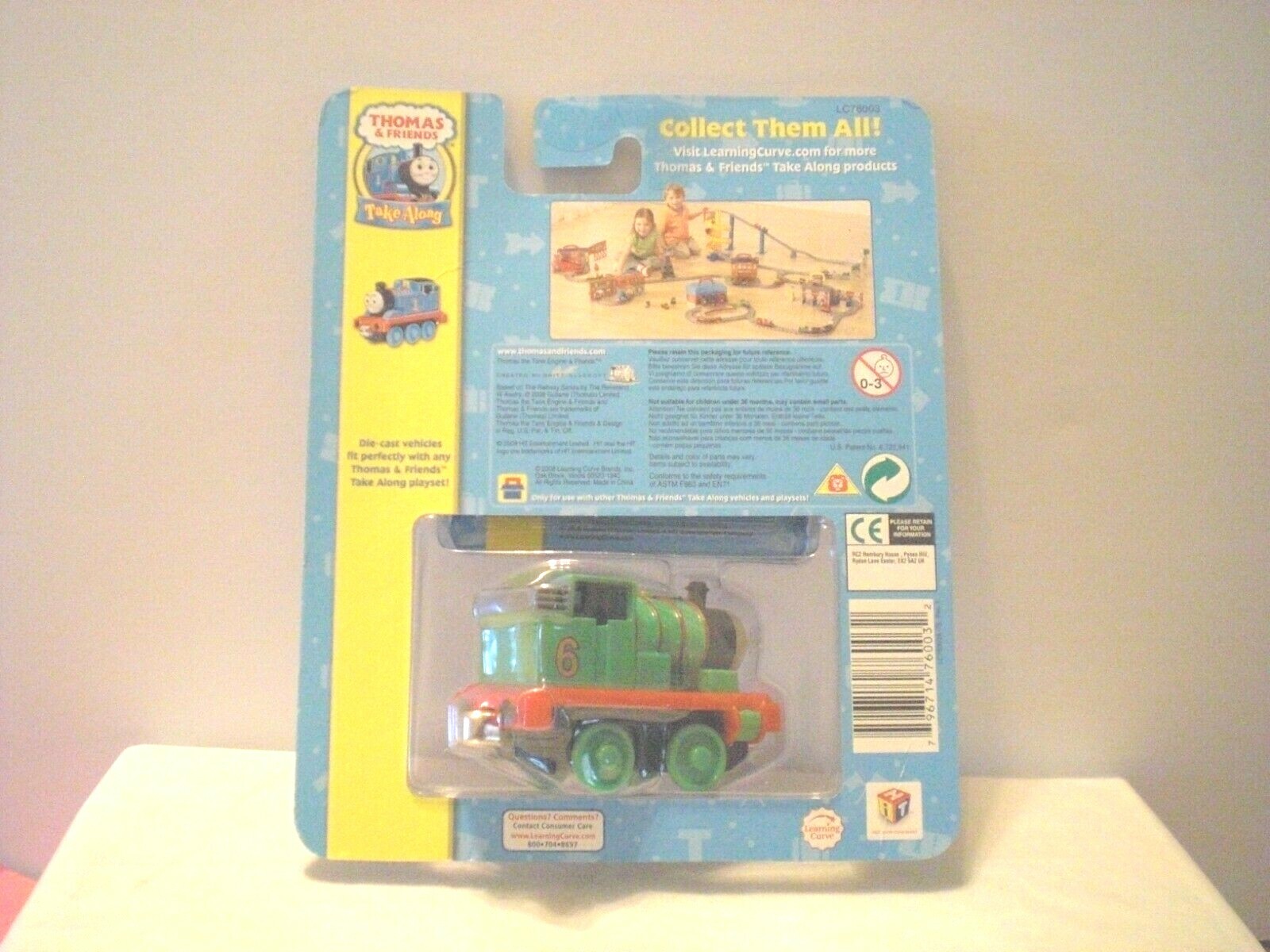 Thomas & Friends Take Along Die-cast-Metal/Magnetic Percy #6  Train Engine Only.