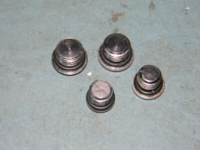FOUR - 5/16 & 3/8 Vintage Hex  Port Plug  Regulator First Stage Dive Scuba #12