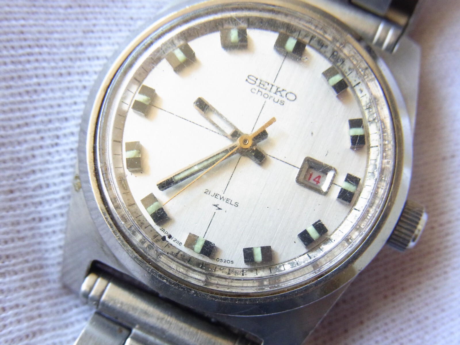 セイコー コーラス・chorus 2118-3201 A905 セイコー SEIKO コーラス 2118-3201 シルバー 腕時計