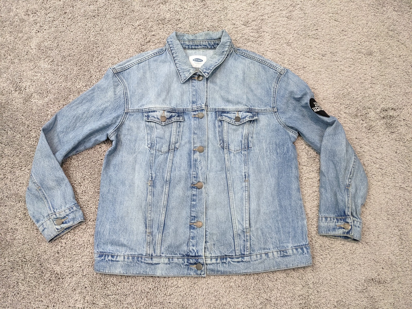 ジャケット・アウター 90'~s00's/OLD NAVY/quilting denim jacket Old Navy Denim Jacket Womens Large Jean Jacket Buttons