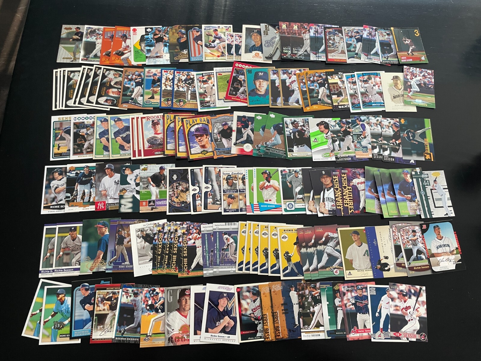 Richie Sexson 125 Card Lot 2001 Fleer EX 1999 Topps Finest +