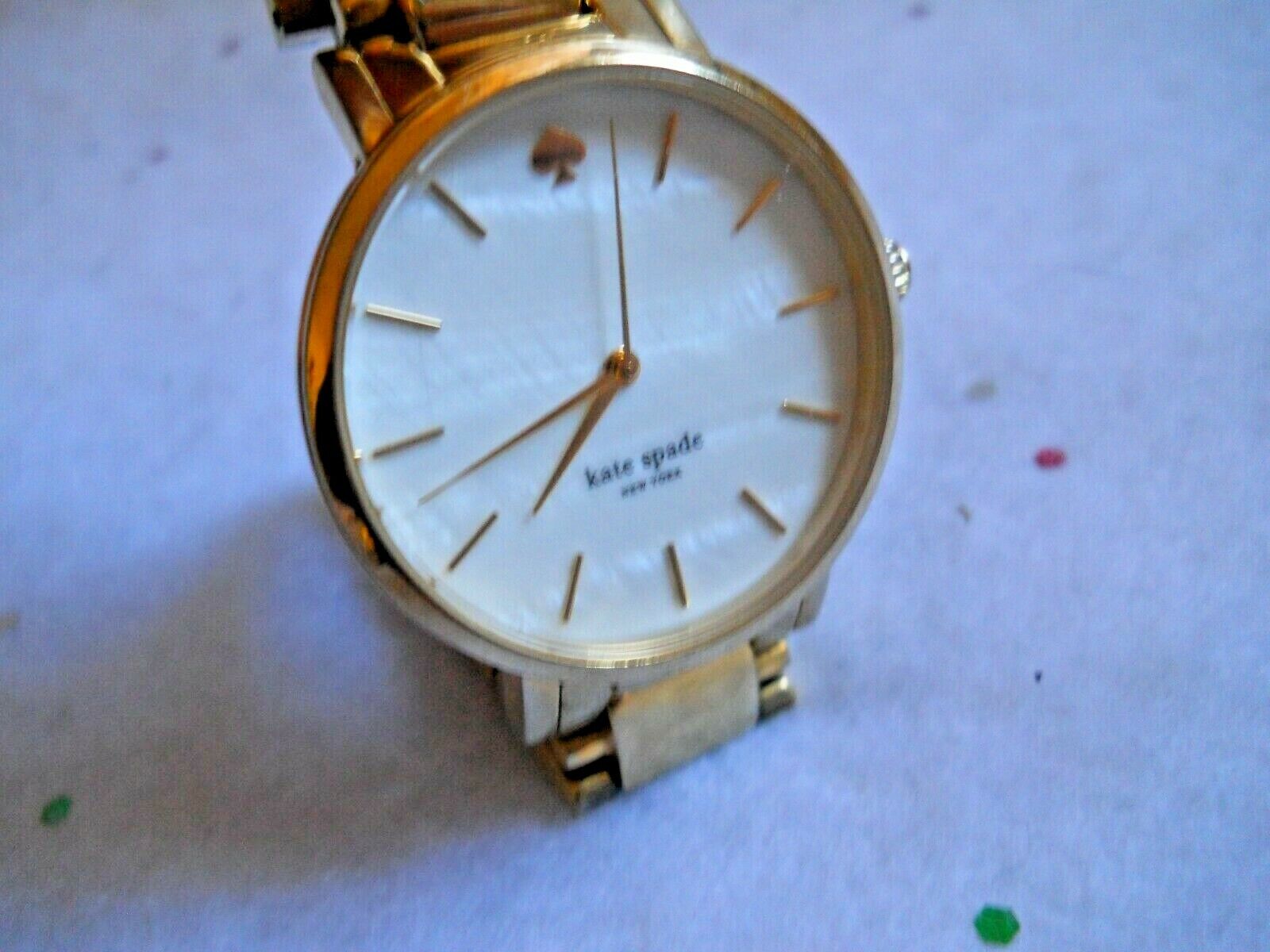 Kate Spade Women goldtone Watch Mother of Pearl Face Live Kate Spade Women goldtone Watch Mother of Pearl Face Live