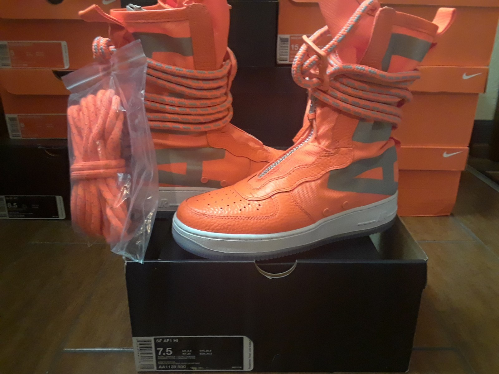 nike sf air force 1 high orange