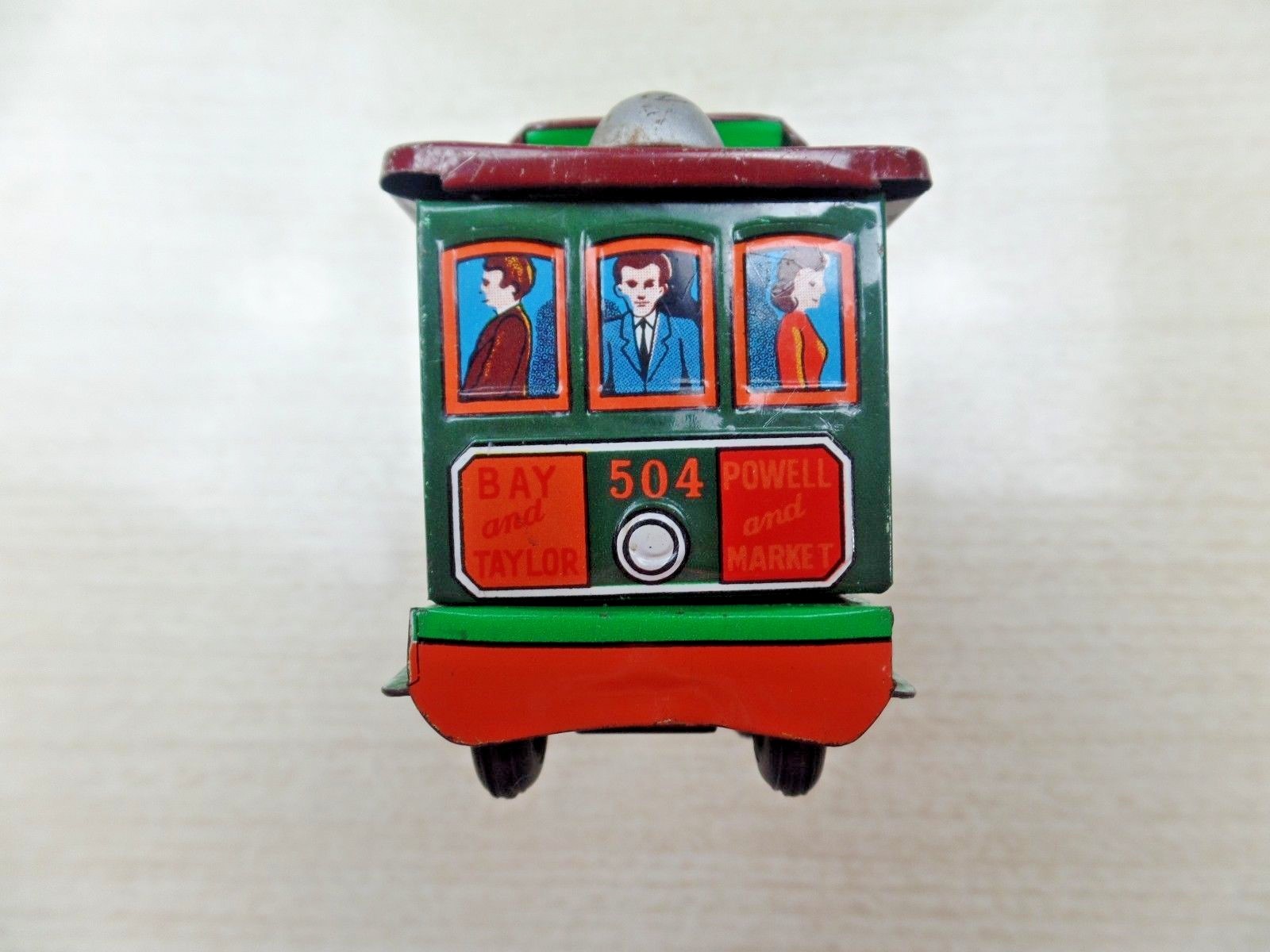 Vtg Modern Toys Tin Municipal Railway Bay Taylor Powell Market 504 RARE Japan