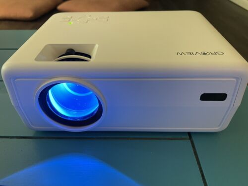 Groview Mini LED Bluetooth Projector Model #G210 1080 HD Portable W/ 100” Screen Groview Mini LED Bluetooth Projector Model #G210 1080 HD Portable W/ 100” Screen