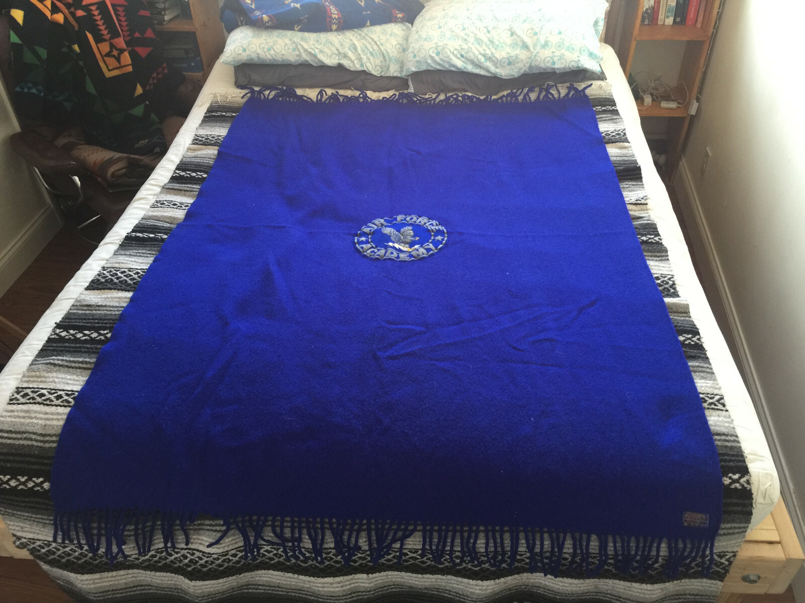 Pendleton US Air Force Academy USAF Blanket Woolen Mills USA Made 1950s? Charity