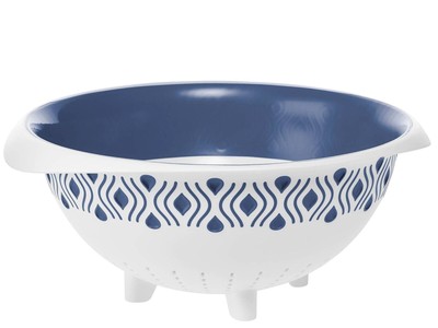 Stefanplast Tosca Colander, Polypropylene, Blue Palace, 28 C White