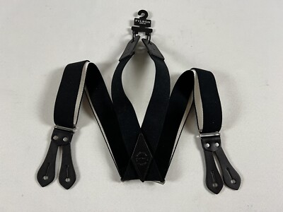 FILSON TAB SUSPENDERS BLACK REGULAR NWT