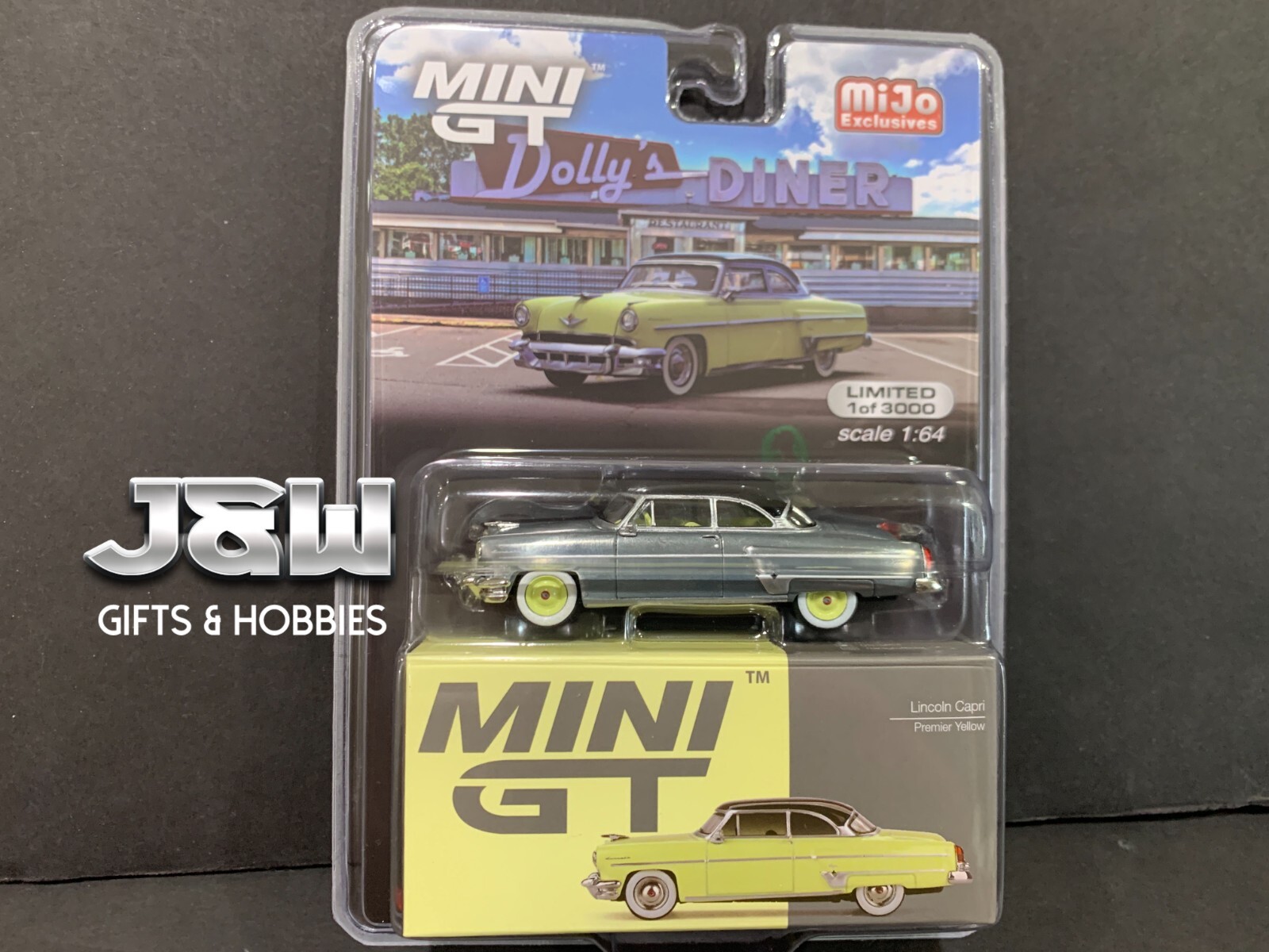 MINI GT Lincoln Capri 1954 限定モデル　チェイス Mini GT Lincoln Capri 1954 Premier Yellow MGT00561 1/64