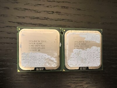 Lot(2) Intel Xeon E5410 Quad-Core SLANW 2.33GHz 12MB Cache Socket 771 Processors