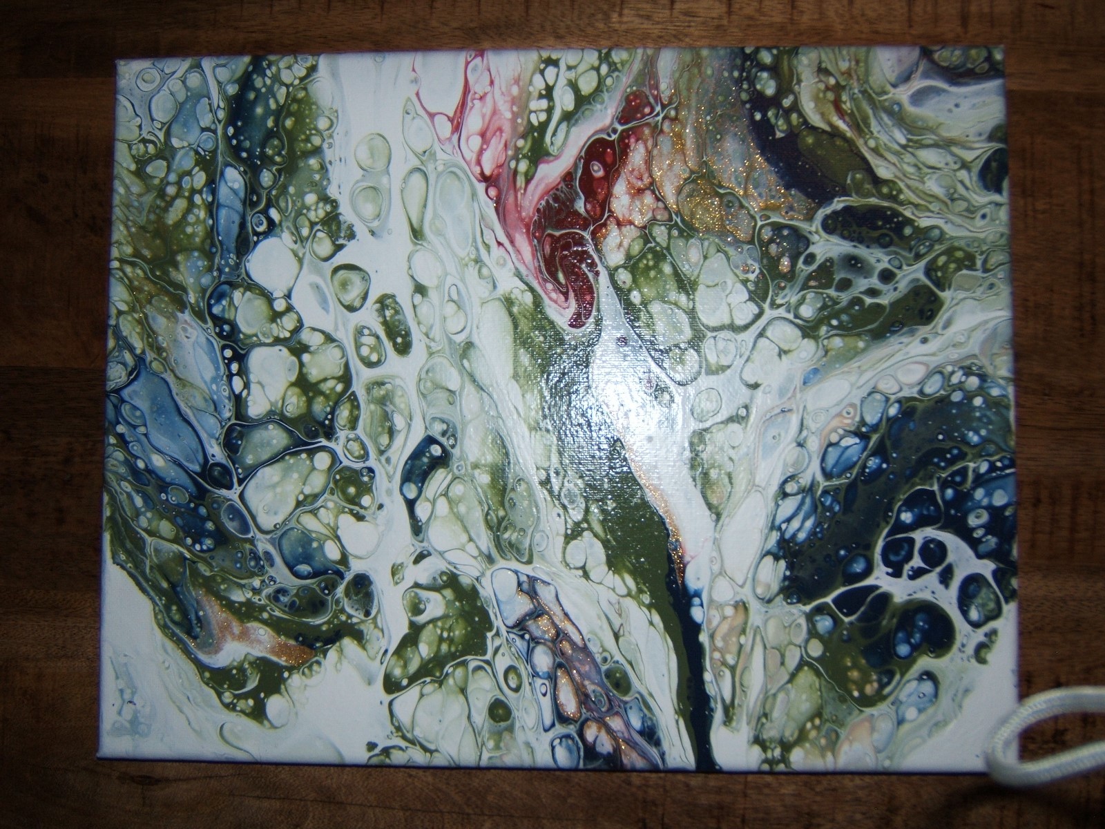 Abstract art Set of 2 acrylic on canvas 11 x 14