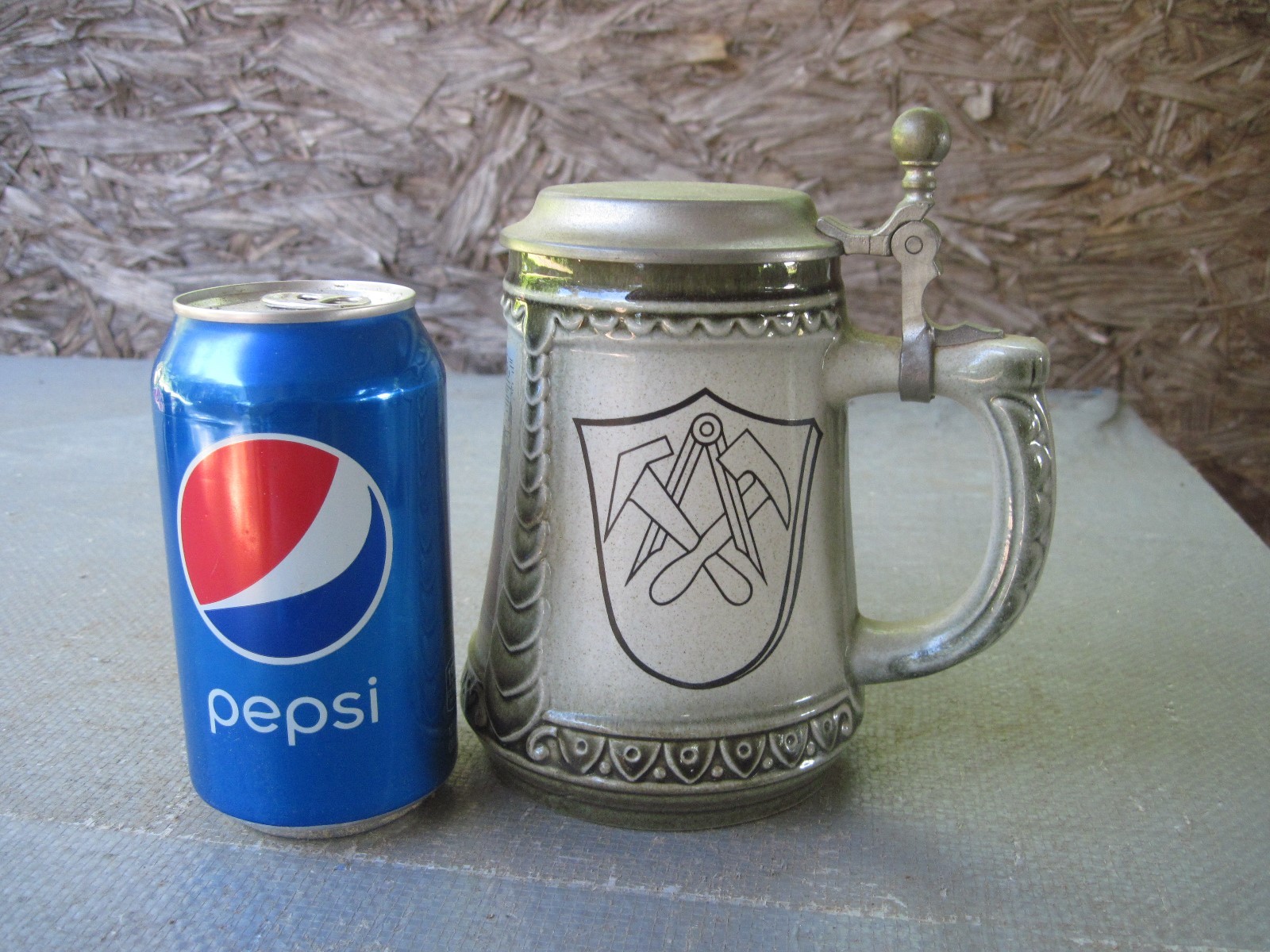 Garbrecht & Bischl Porcelain/Ceramic Stein with Metal Lid, Made in Germany???