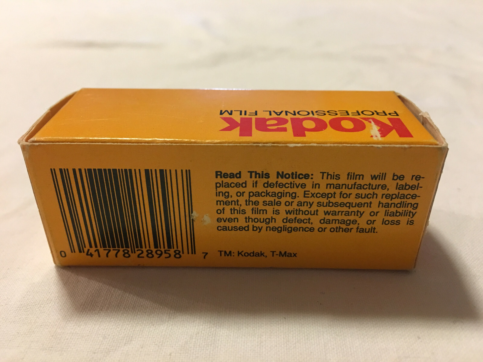 Vintage Expired Kodak TMAX 100 TMX 120 Black & White Photography Camera Film