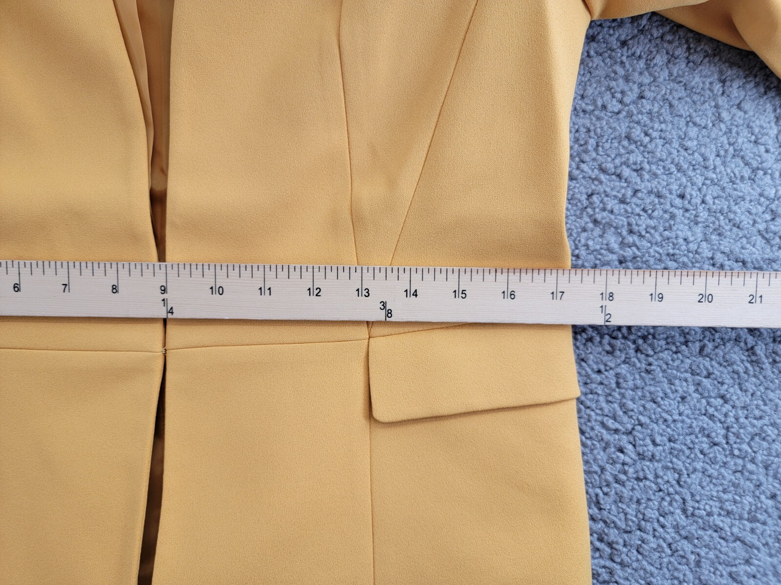 Kasper Collarless Open-Front Long-Sleeve Jacket Women's S Golden Signature Solid - Picture 7 of 16