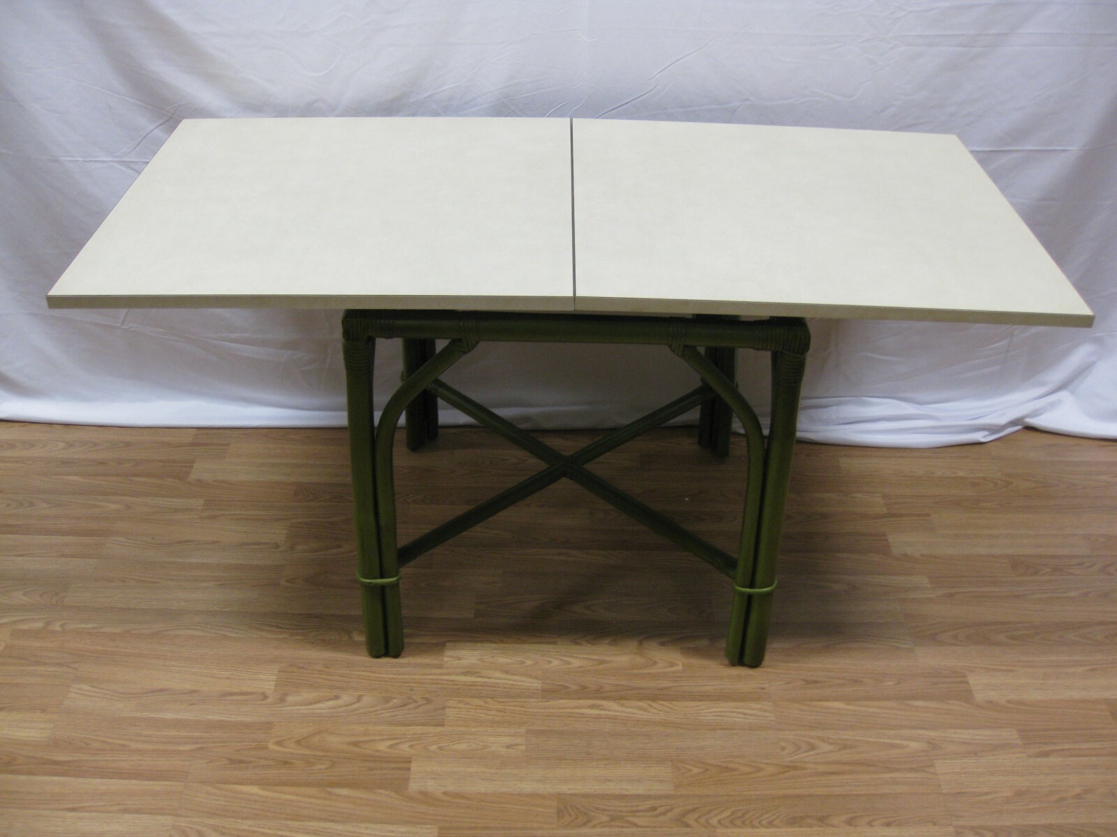 Ficks Reed 1960's Bamboo 5 Piece Dinette Set AVOCADO