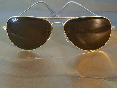 brown aviator ray bans