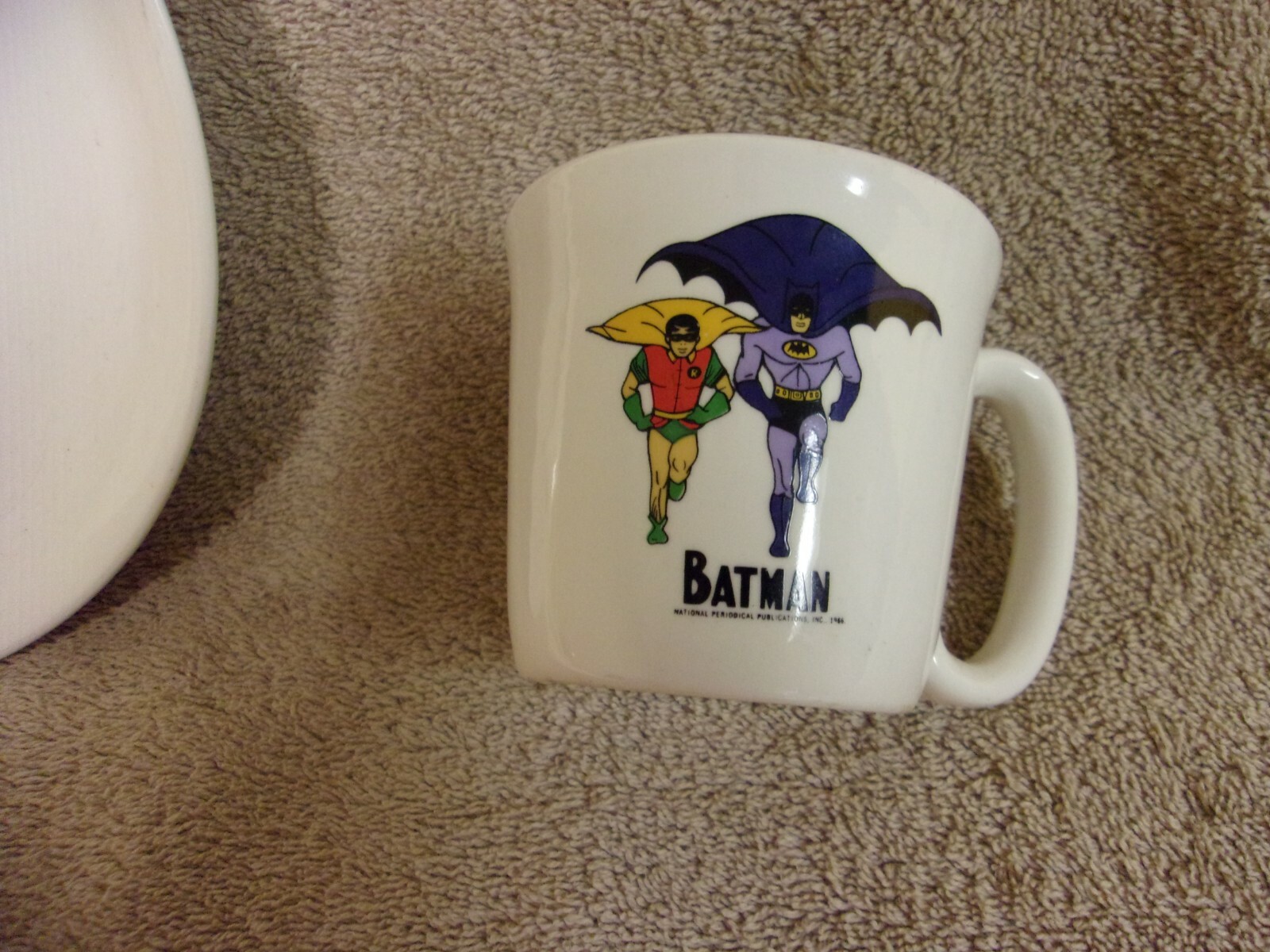 RARE 1966 BATMAN & ROBIN PLATE/MUG