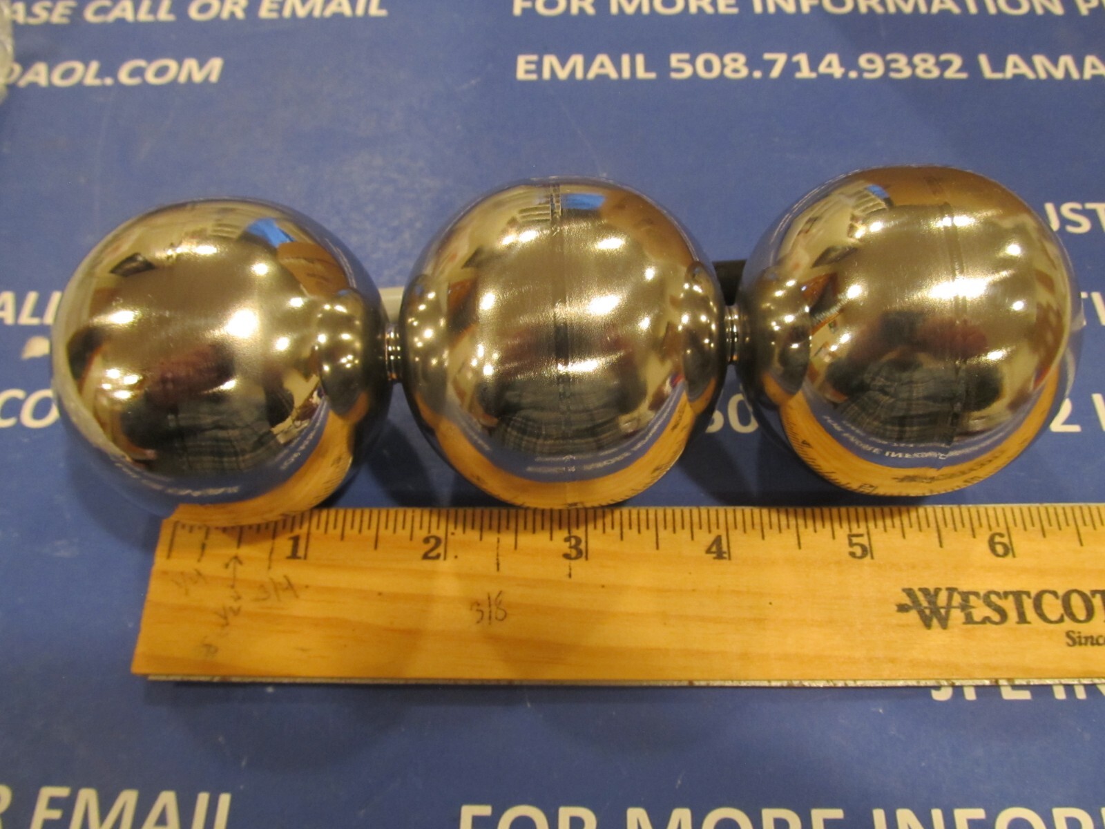 Gems 3-Ball Level Float Assembly, SS, Gems 86523/Mueller