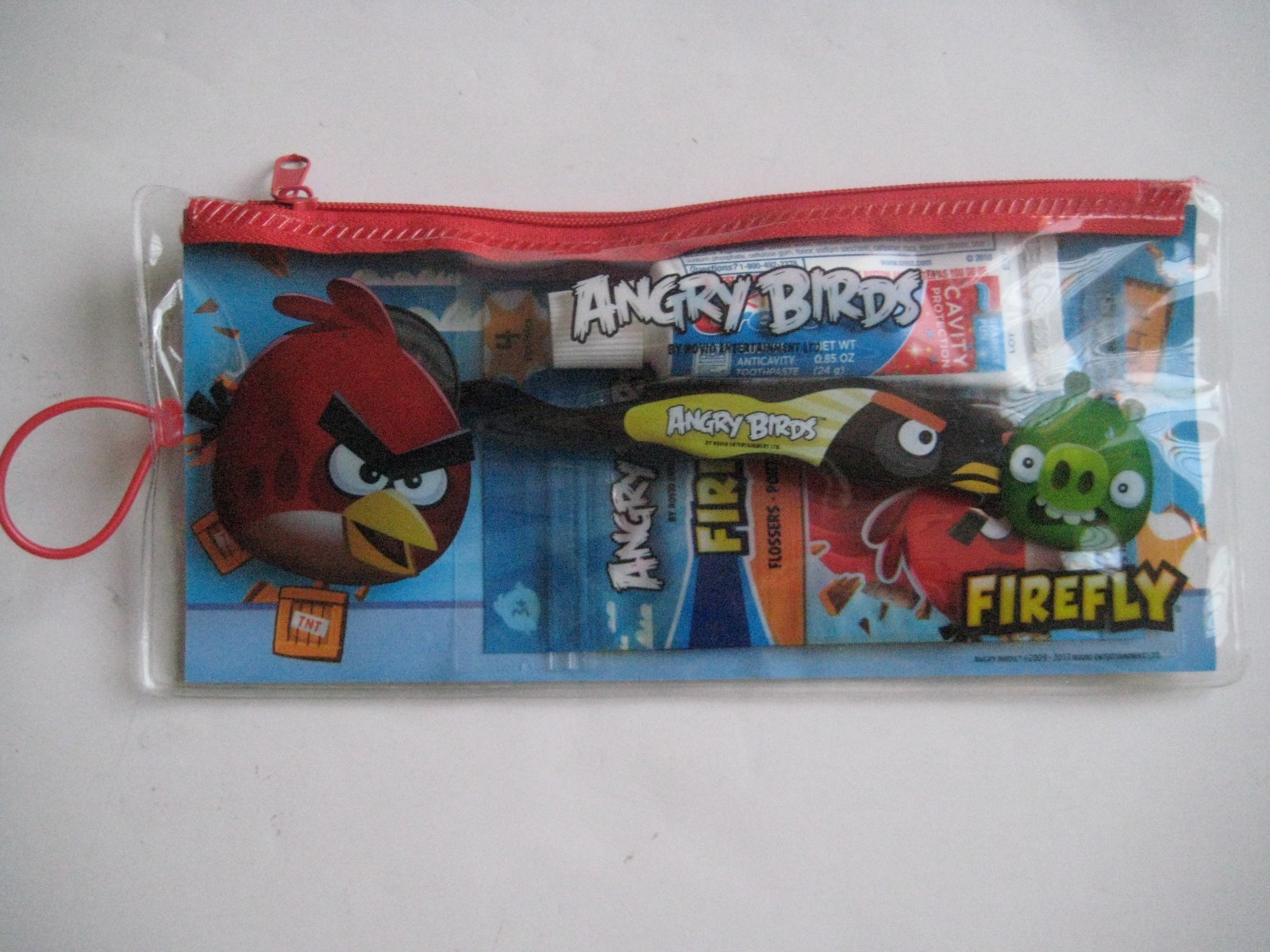 ANGRY BIRDS FIREFLY DENTAL TRAVEL KIT 4 PC