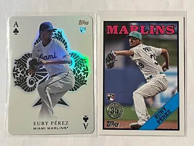 2023 Topps Update Eury Perez RC Insert Lot x1 Aces x1 88  Marlins 